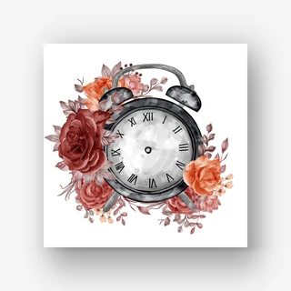 Garden Bloom Scenic Clock Dial