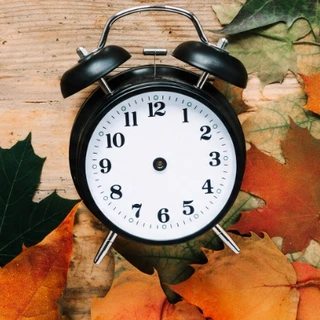 Autumn Leaves Scenic Clock Dial