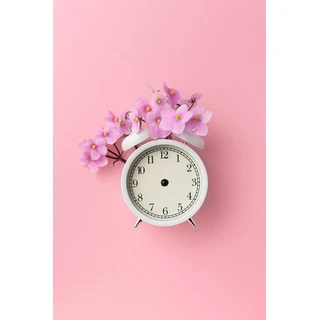 Spring Green Field Scenic Clock Dial