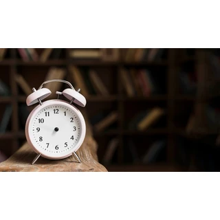 Wooden Desk Alarm Scenic Clock Dial