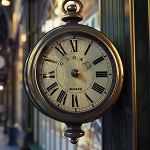 Railway Station Scenic Clock Dial