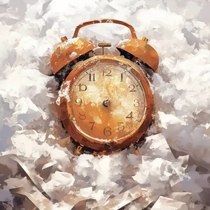 Digital Painting Heritage Scenic Clock Dial