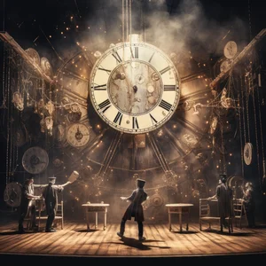 Grand Theatre Clock Scenic Clock Dial