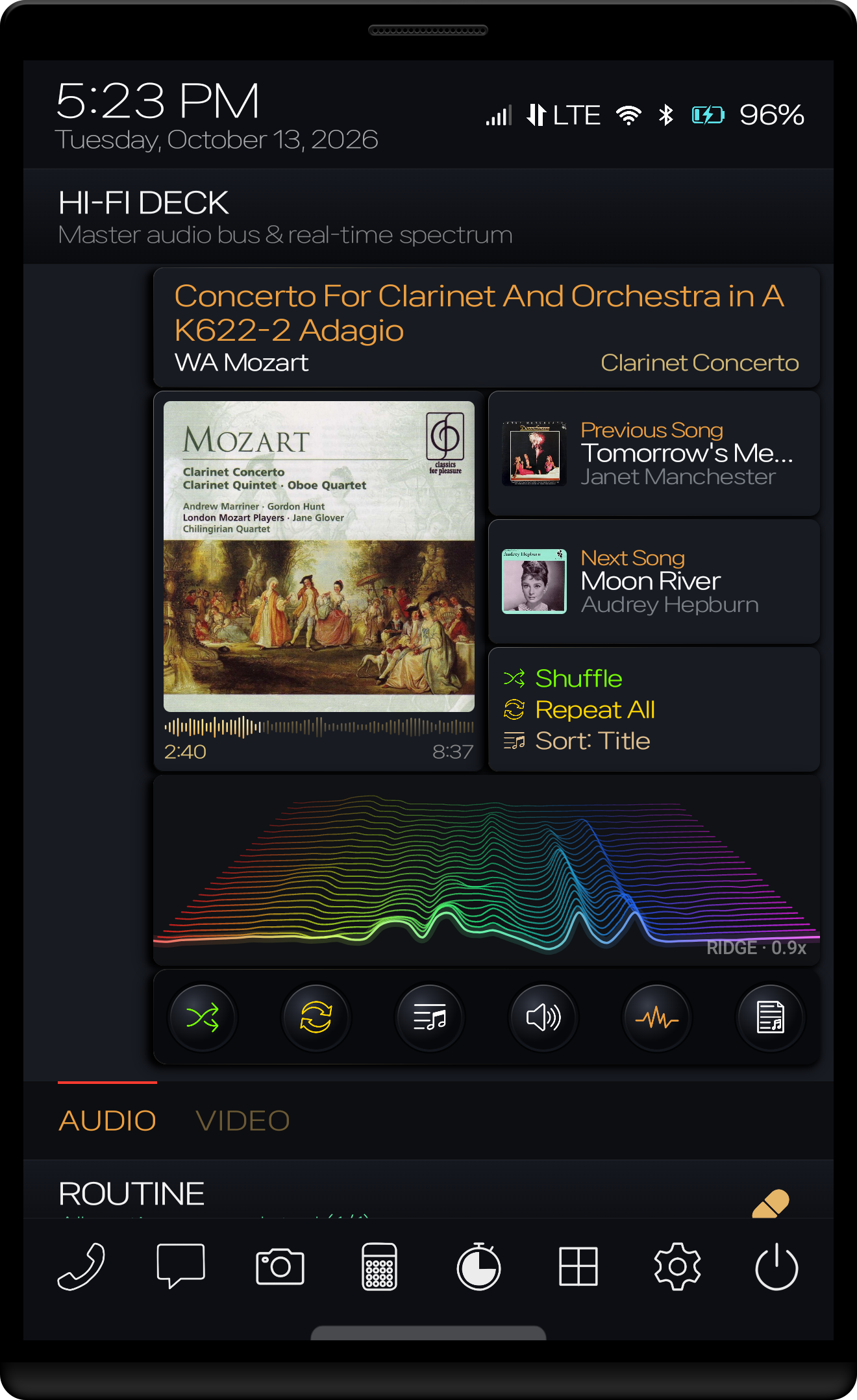 krapht Phoenix Gold Galaxy Z Fold Screen