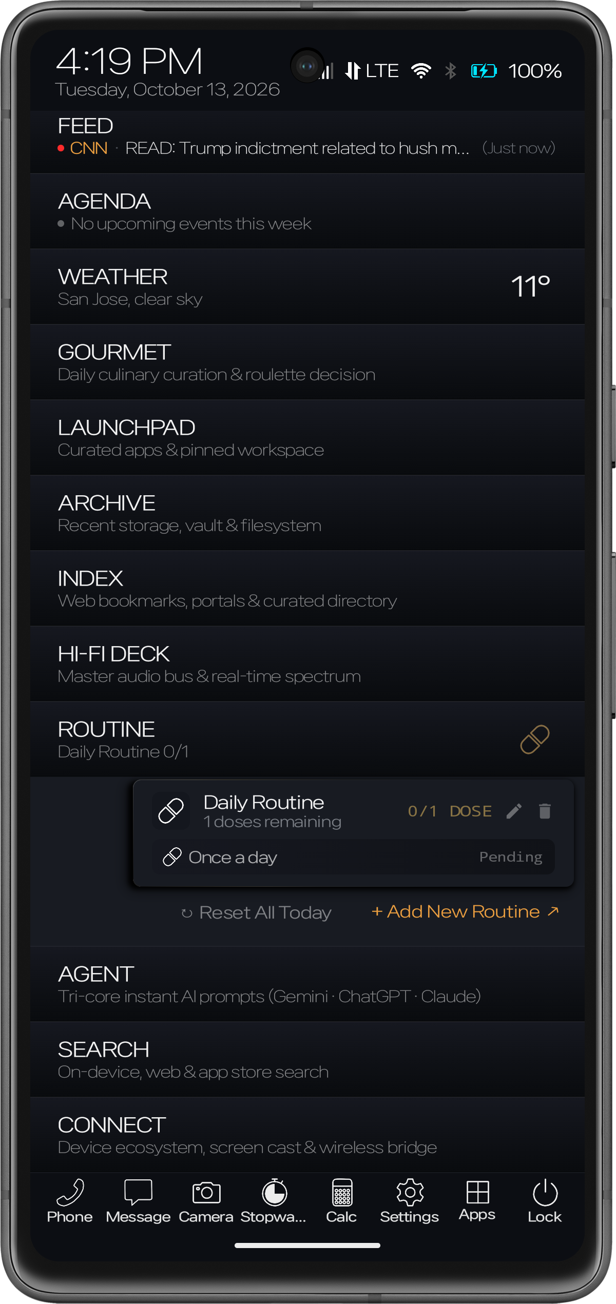 krapht Phoenix Gold Medicine Tracker Strip