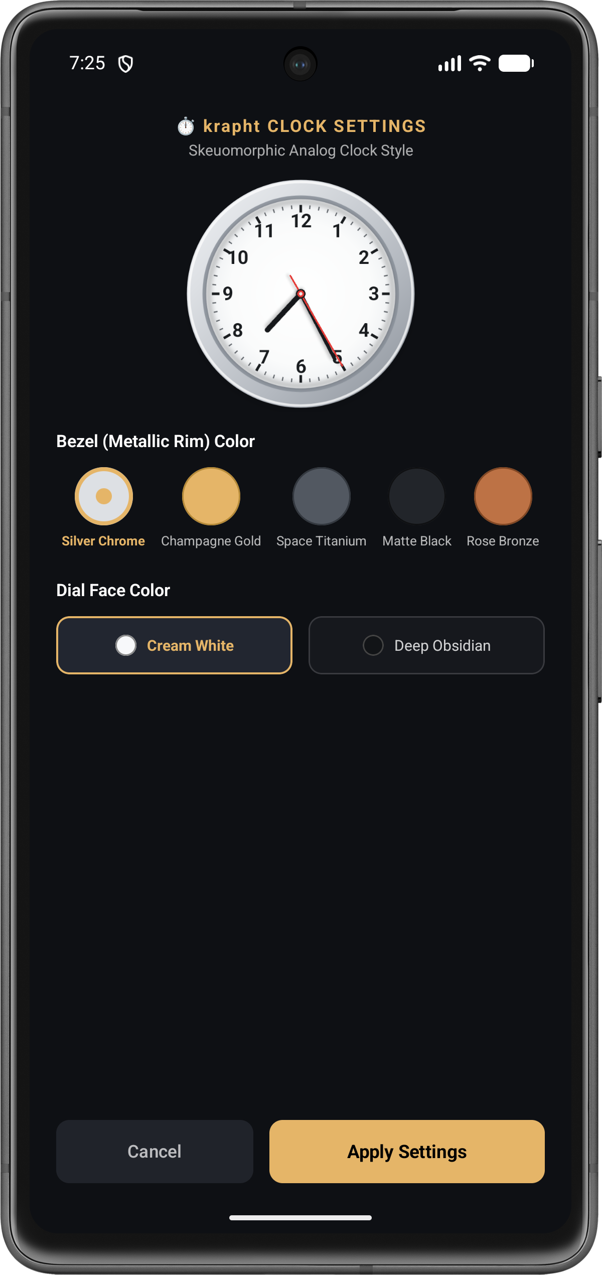 Classic Swiss Clock Preview