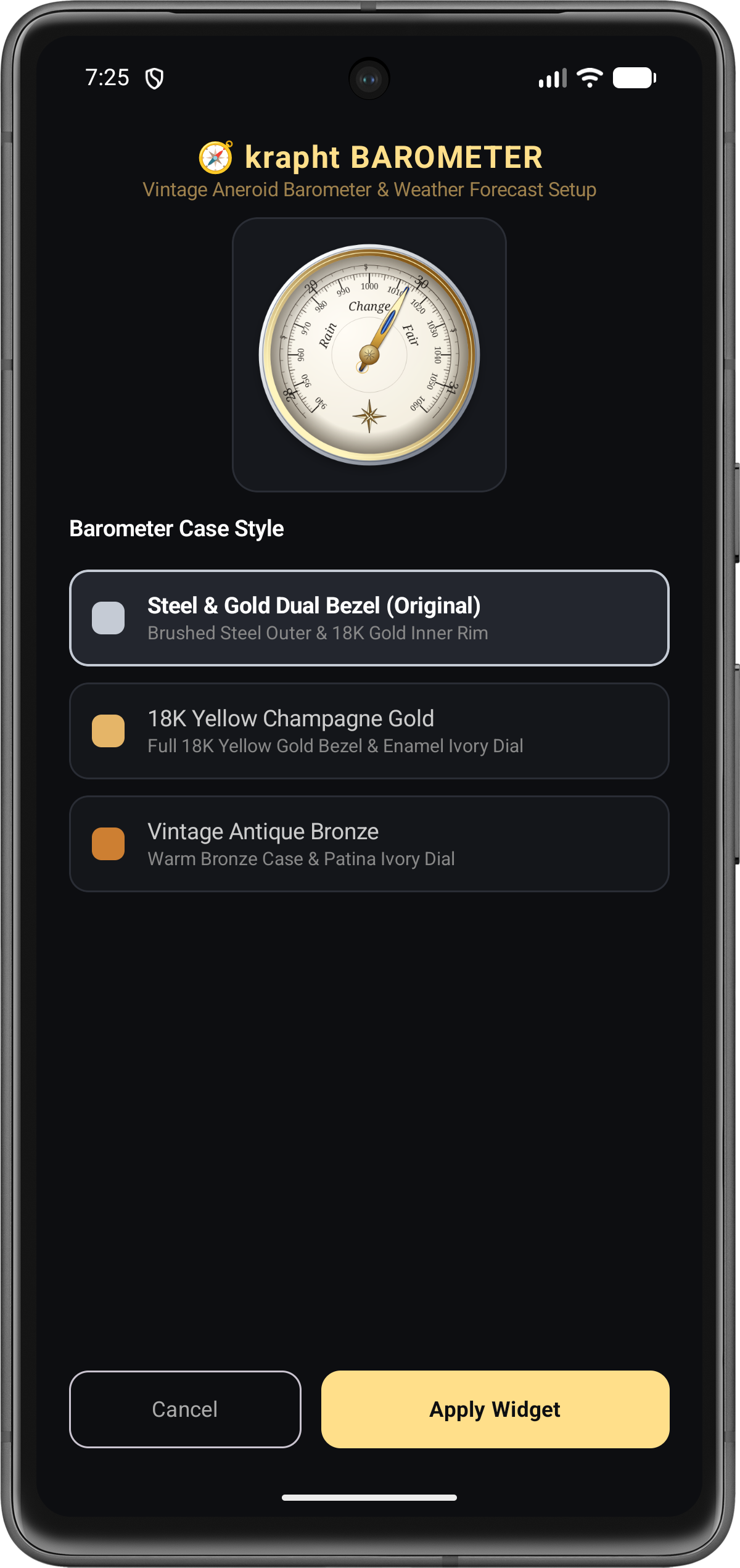 Precision Barometer Preview