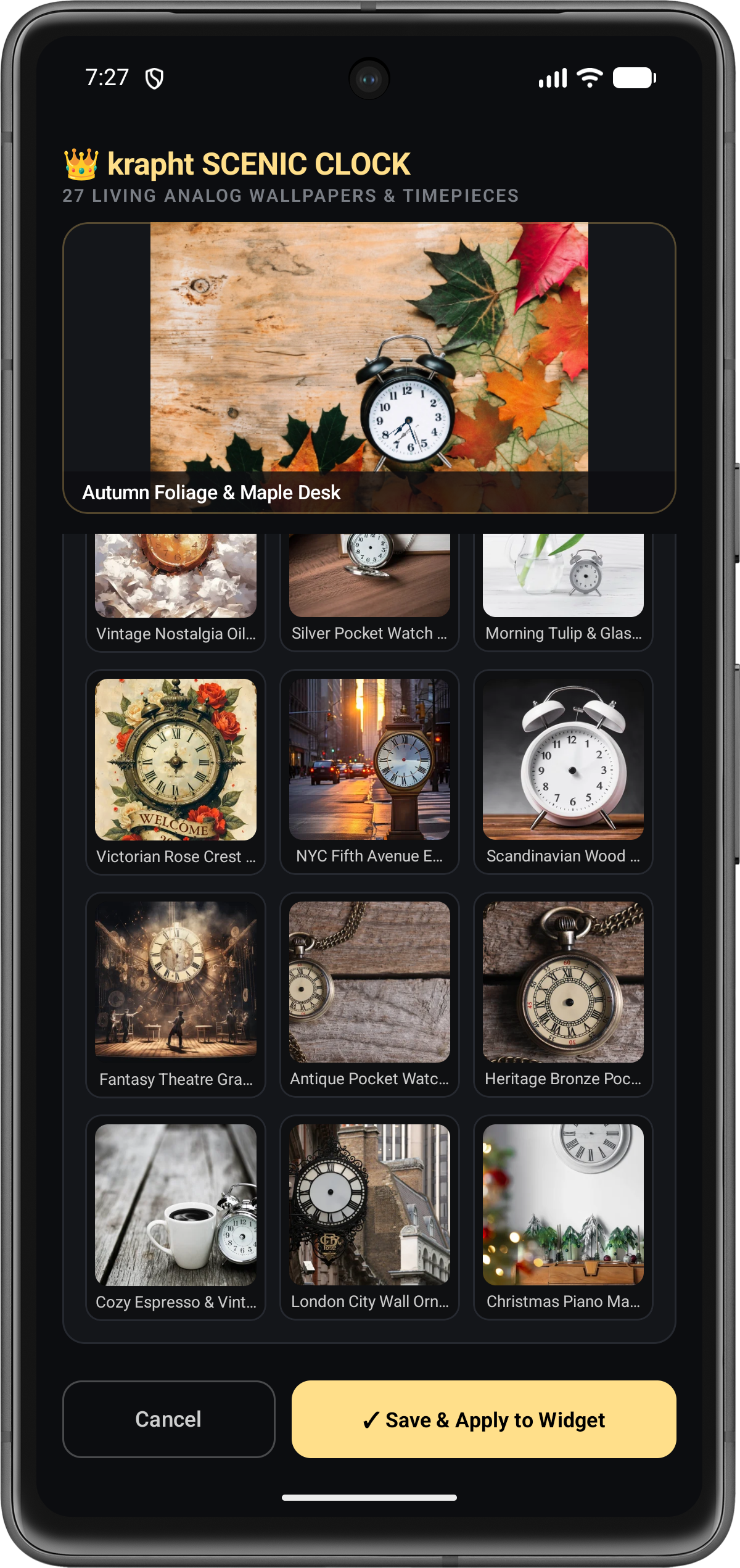 27 Scenic Clock Needle Selector